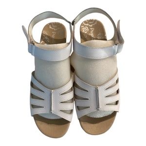 Proper Maya Wedge Sandal NEW White 8M
